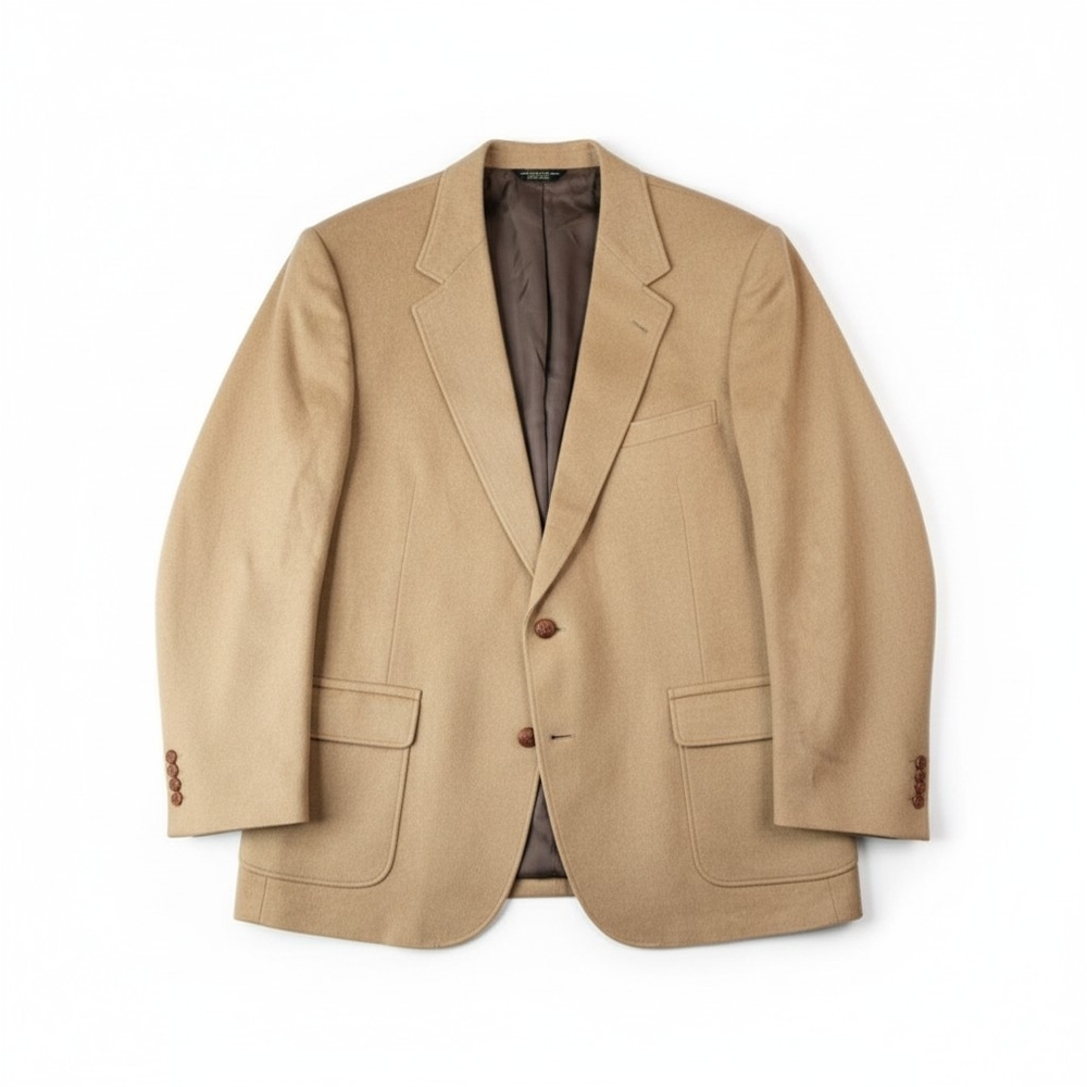 American Trend 100% Camel Hair Tan Blazer 44R